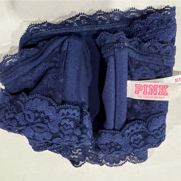 Victoria’s Secret Pink size Medium lace bandeau bralette blue - Picture 8 of 8
